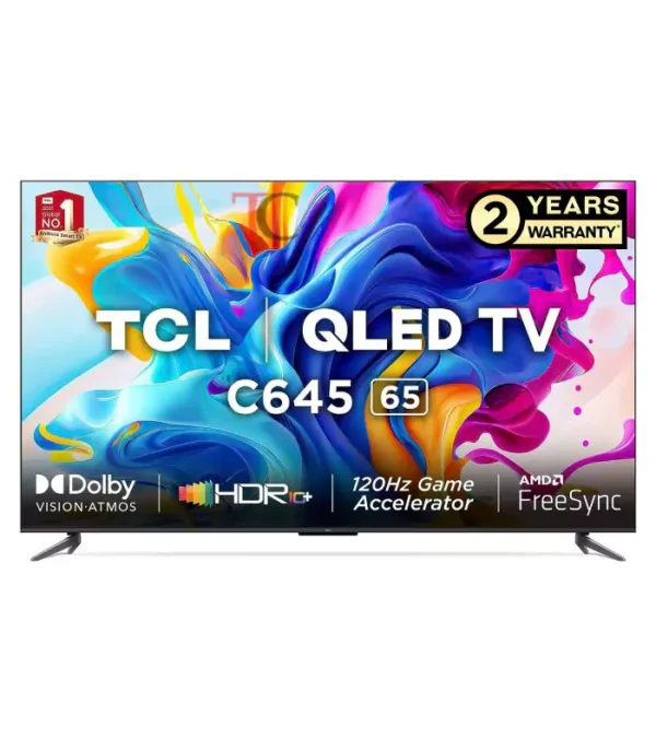 TCL 65″ inch 4K HDR 10+ QLED Smart TV 65C645