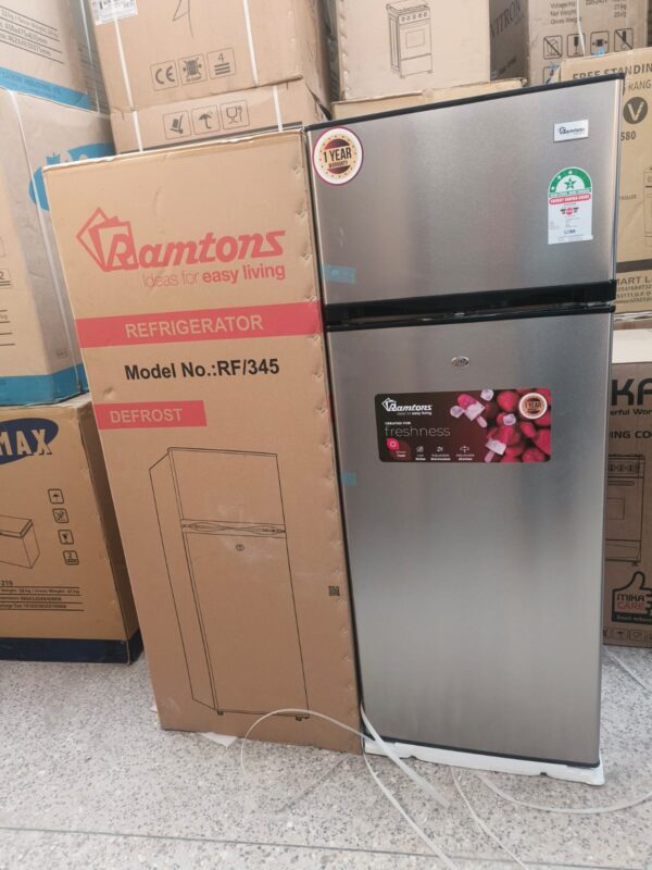 Ramtons 204 LITERS 2 DOOR DIRECT COOL FRIDGE, INOX – RF/345