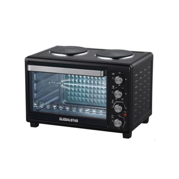 Globalstar Microwave Oven With Rotisserie/Two Hot Plates 38 Litres
