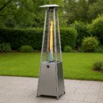 Modern Style Pyramid Patio Heater Free-Standing for Garden Use Gas-Fueled Outdoor Heater