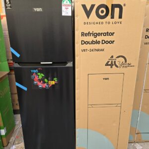 Von 247 litres No frost double door refrigerator