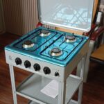 Eurochef full gas standing cooker with shelves