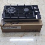 Haier glass inbuilt 2 burner with wok burner hob cooker