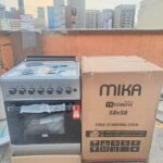Silver Mika Standing Cooker 58 x 58 3 Gas + 1Electric Hotplate
