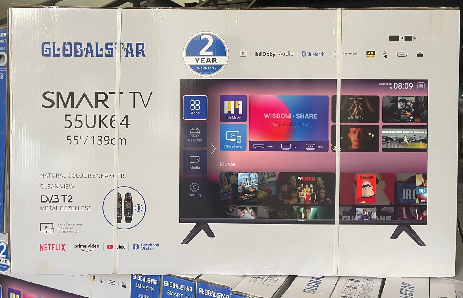 Globalstar 50-Inch Smart Android TV
